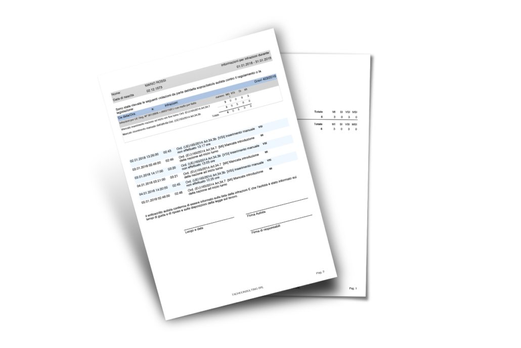 Software tachigrafo conducenti Software tachigrafo conducenti